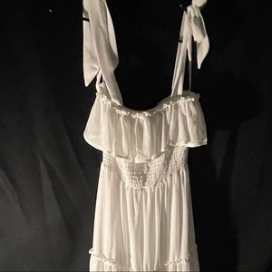 White maxi dress